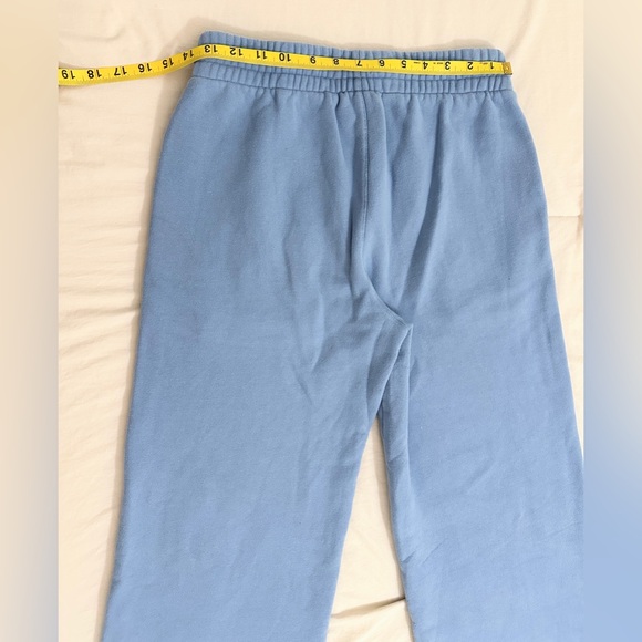 Aritzia TNA Sweatfleece Cozy Fleece Boyfriend Pant - French Blue - S - Picture 5 of 10